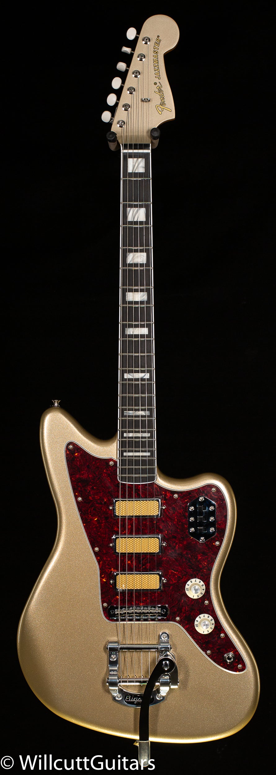 Fender Gold Foil Jazzmaster Ebony Fingerboard Shoreline Gold (356 