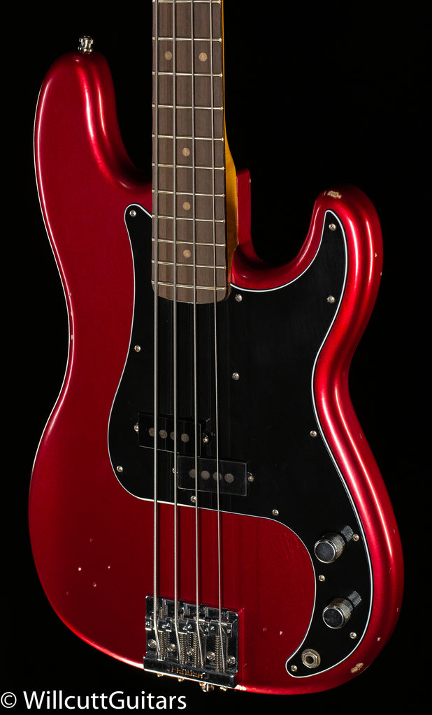 Fender Nate Mendel Precision Bass Rosewood Fingerboard Candy Apple Red (739)