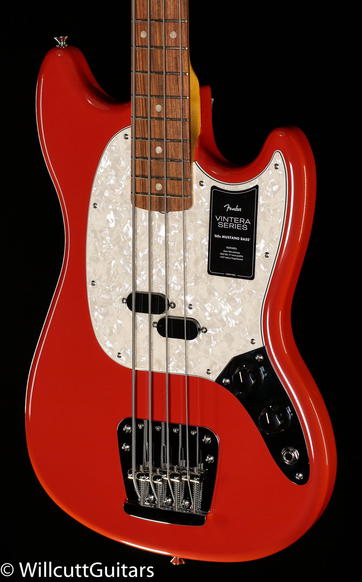 Fender Vintera '60s Mustang Bass Pau Ferro Fingerboard Fiesta Red (264)