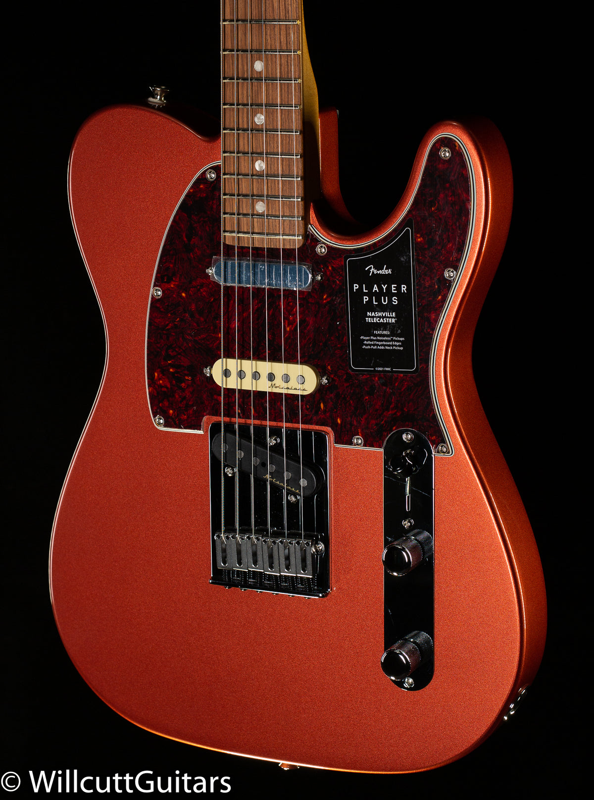 Fender Player Plus Nashville Telecaster Pau Ferro Fingerboard Aged Candy Apple Red (448)