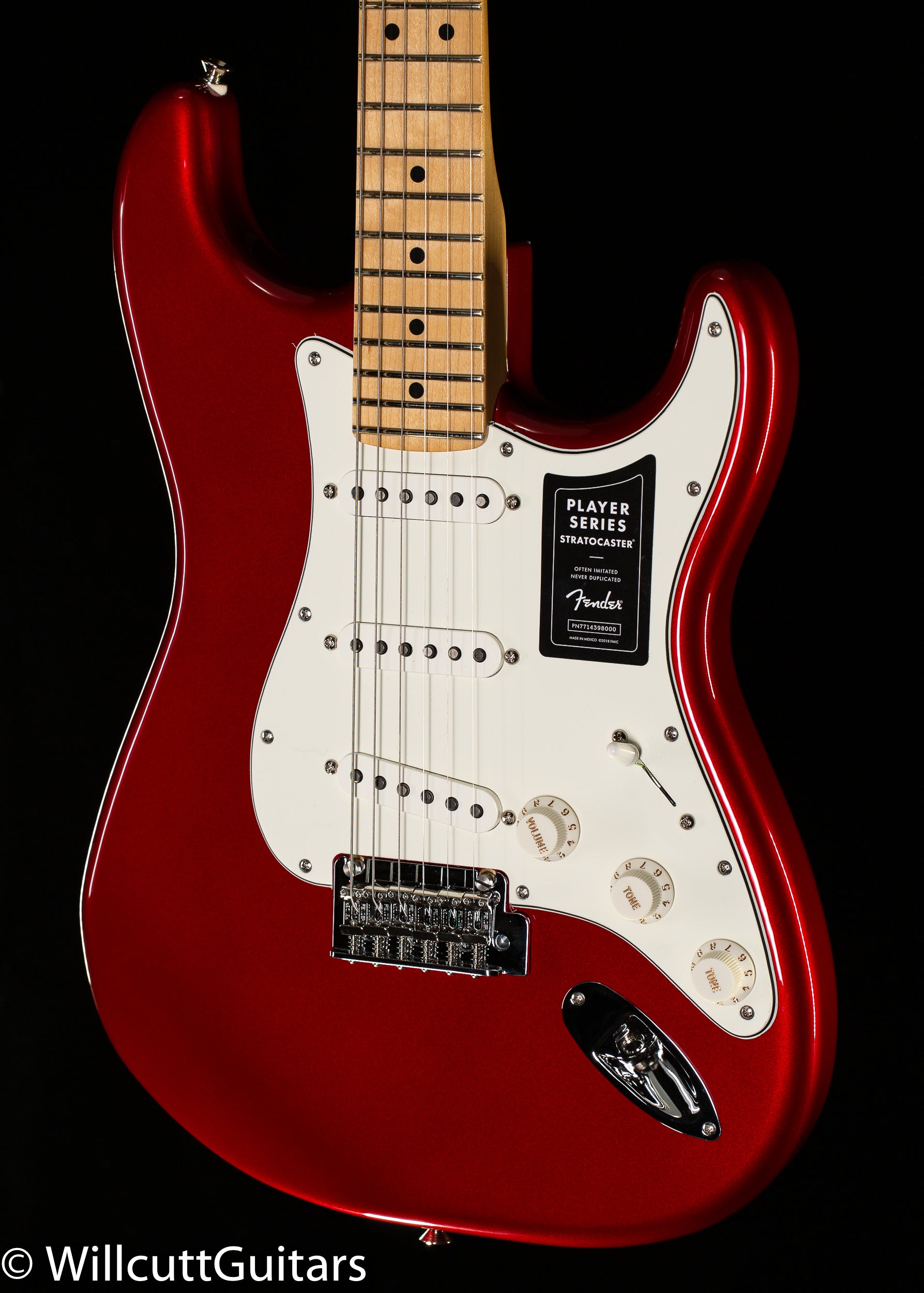Fender Player Stratocaster Maple Fingerboard Candy Apple (046) - Willcutt Guitars