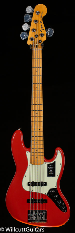 Fender Player Plus Jazz Bass V Maple Fingerboard Fiesta Red (490)