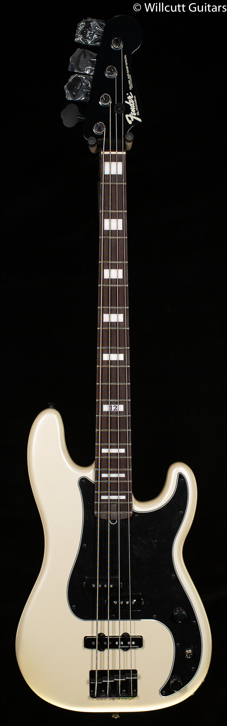 Fender Duff McKagan Deluxe Precision Bass Rosewood Fingerboard White Pearl (161) Bass Guitar