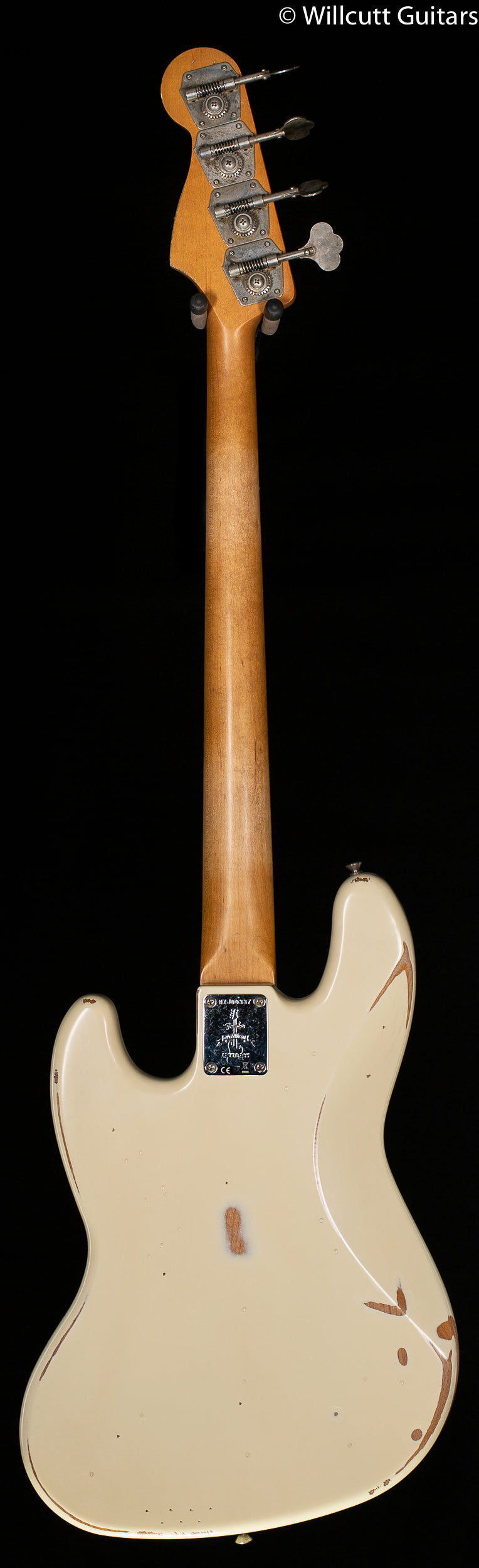 Fender 60th Anniversary Road Worn Jazz Bass Olympic White Pau Ferro Fingerboard Bass Guitar