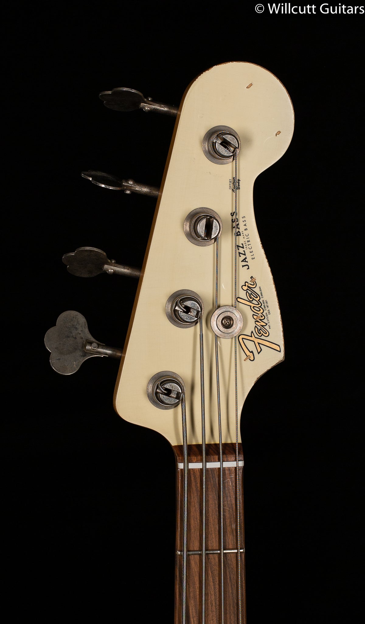 Fender 60th Anniversary Road Worn Jazz Bass Olympic White Pau Ferro Fingerboard Bass Guitar