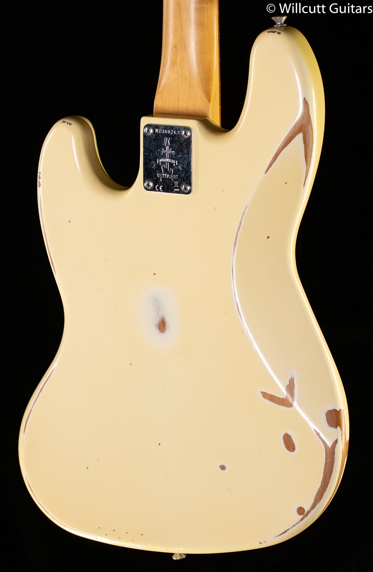 Fender 60th Anniversary Road Worn Jazz Bass Olympic White Pau Ferro Fingerboard Bass Guitar