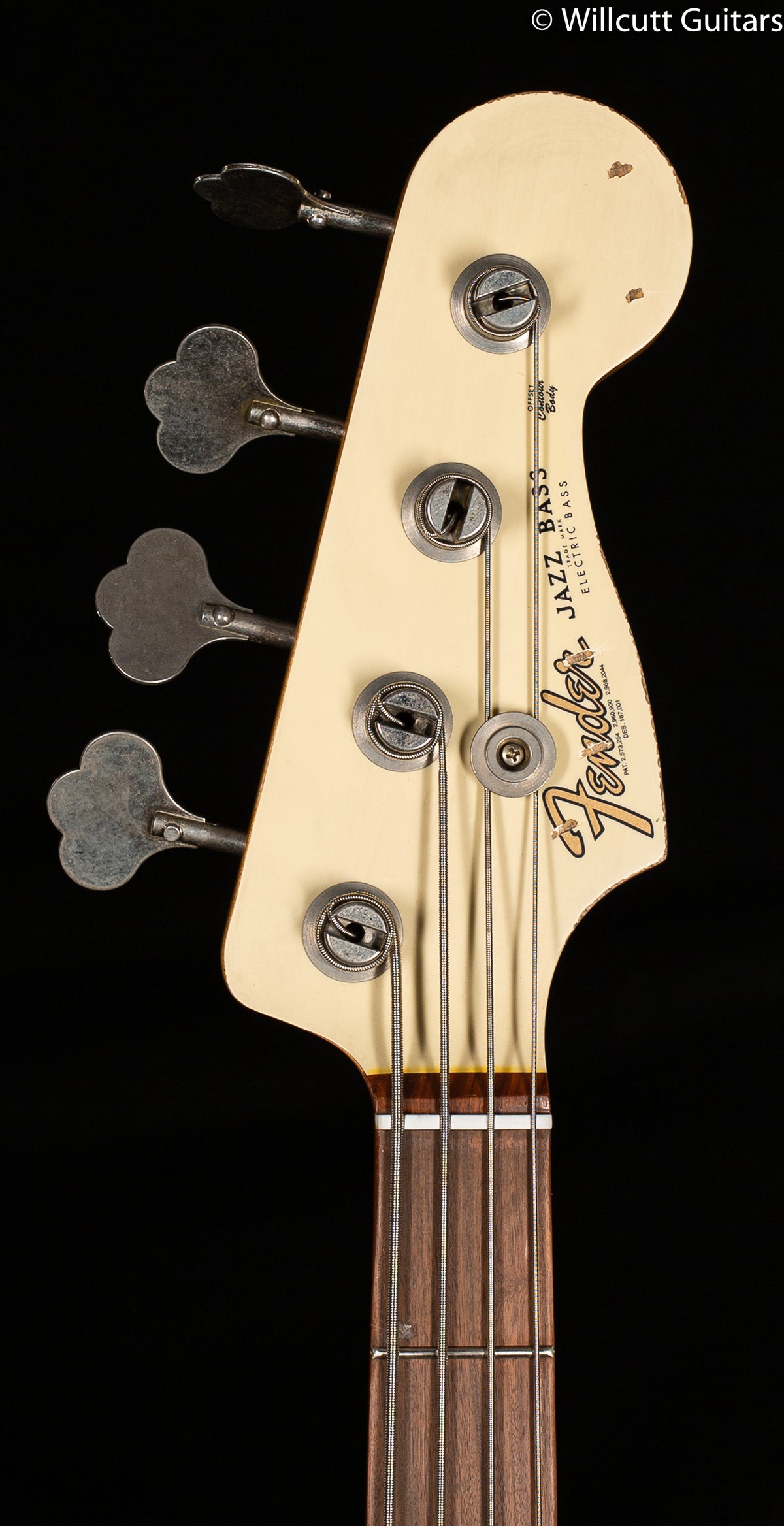 Fender 60th Anniversary Road Worn Jazz Bass Olympic White Pau Ferro Fingerboard Bass Guitar