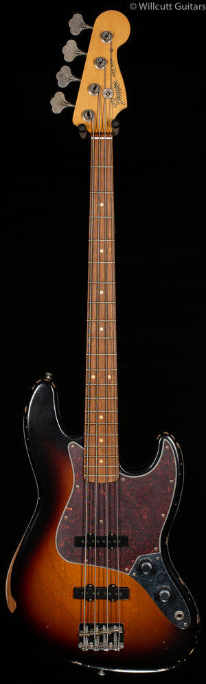 Fender 60th Anniversary Road Worn Jazz Bass 3-Color Sunburst Pau