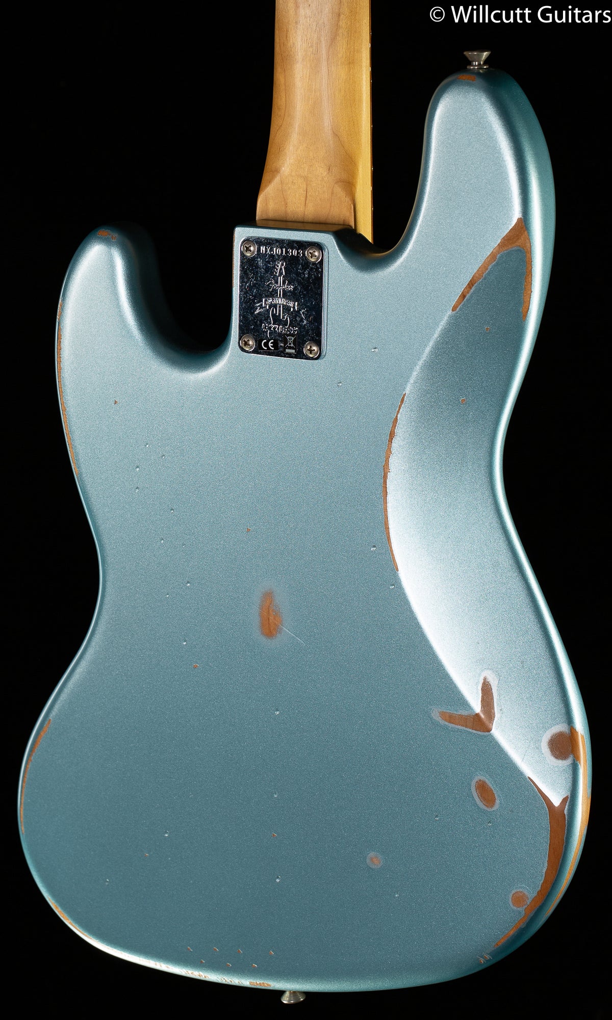 Fender 60th Anniversary Road Worn Jazz Bass Firemist Silver Pau Ferro Fingerboard