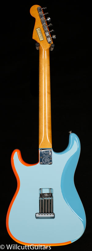Fender George Harrison Rocky Stratocaster, Rosewood Fingerboard, Hand Painted Rocky Artwork Over Sonic Blue (418)