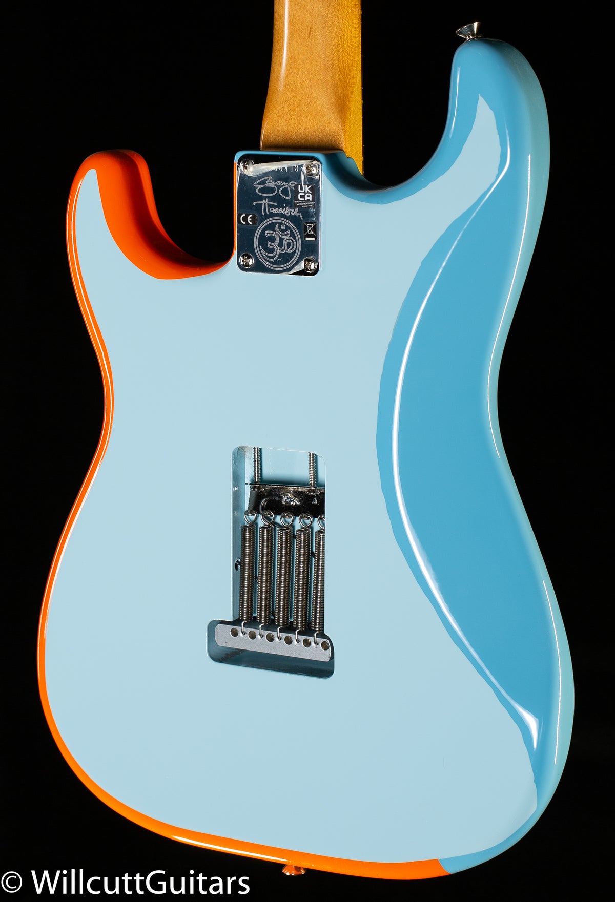 Fender George Harrison Rocky Stratocaster, Rosewood Fingerboard, Hand Painted Rocky Artwork Over Sonic Blue (418)