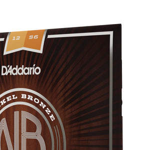 D'Addario NB1256 12-56 Light Top/Medium Bottom, Nickel Bronze