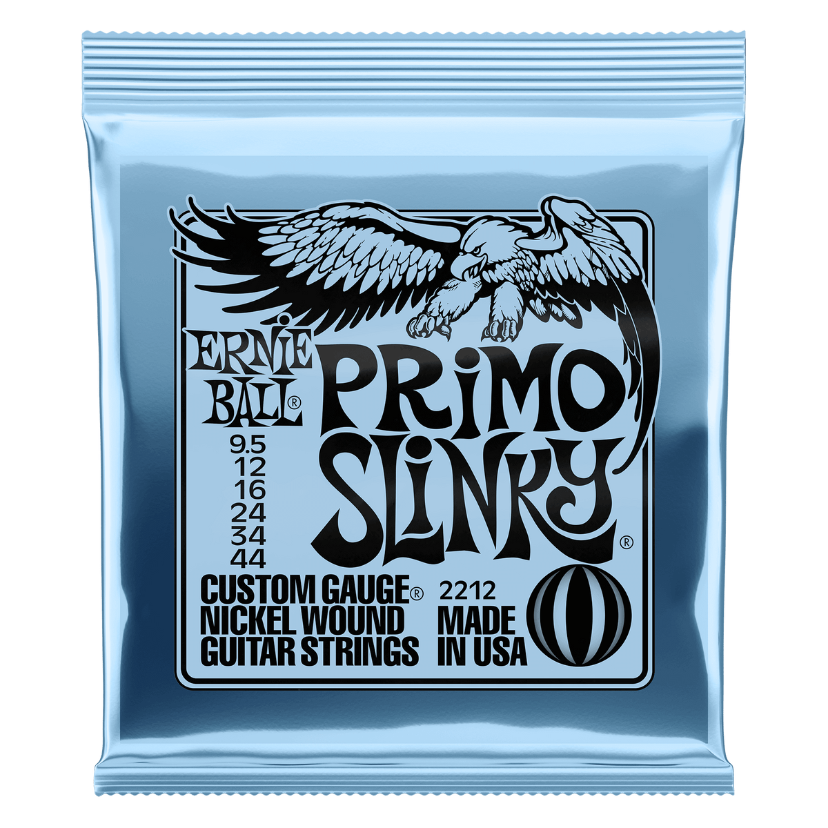 Ernie Ball Primo Slinky Nickel Wound Electric Guitar Strings - 9.5-44 Gauge