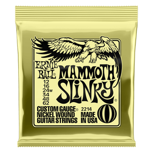 Ernie Ball Mammoth Slinky Nickel Wound Electric Guitar Strings - 12-62 Gauge