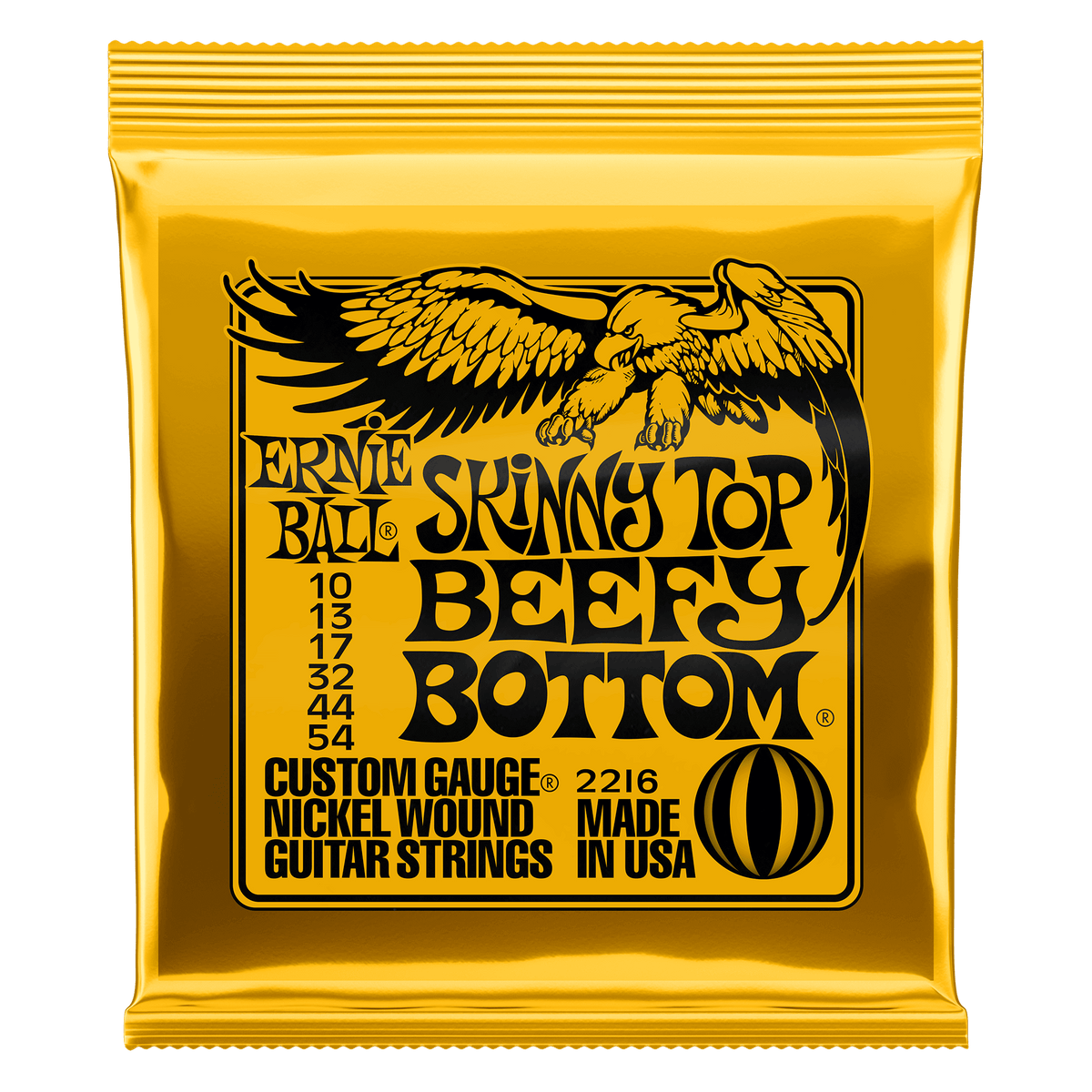 Ernie Ball Skinny Top Beefy Bottom Slinky Nickel Wound Electric Guitar Strings - 10-54 Gauge