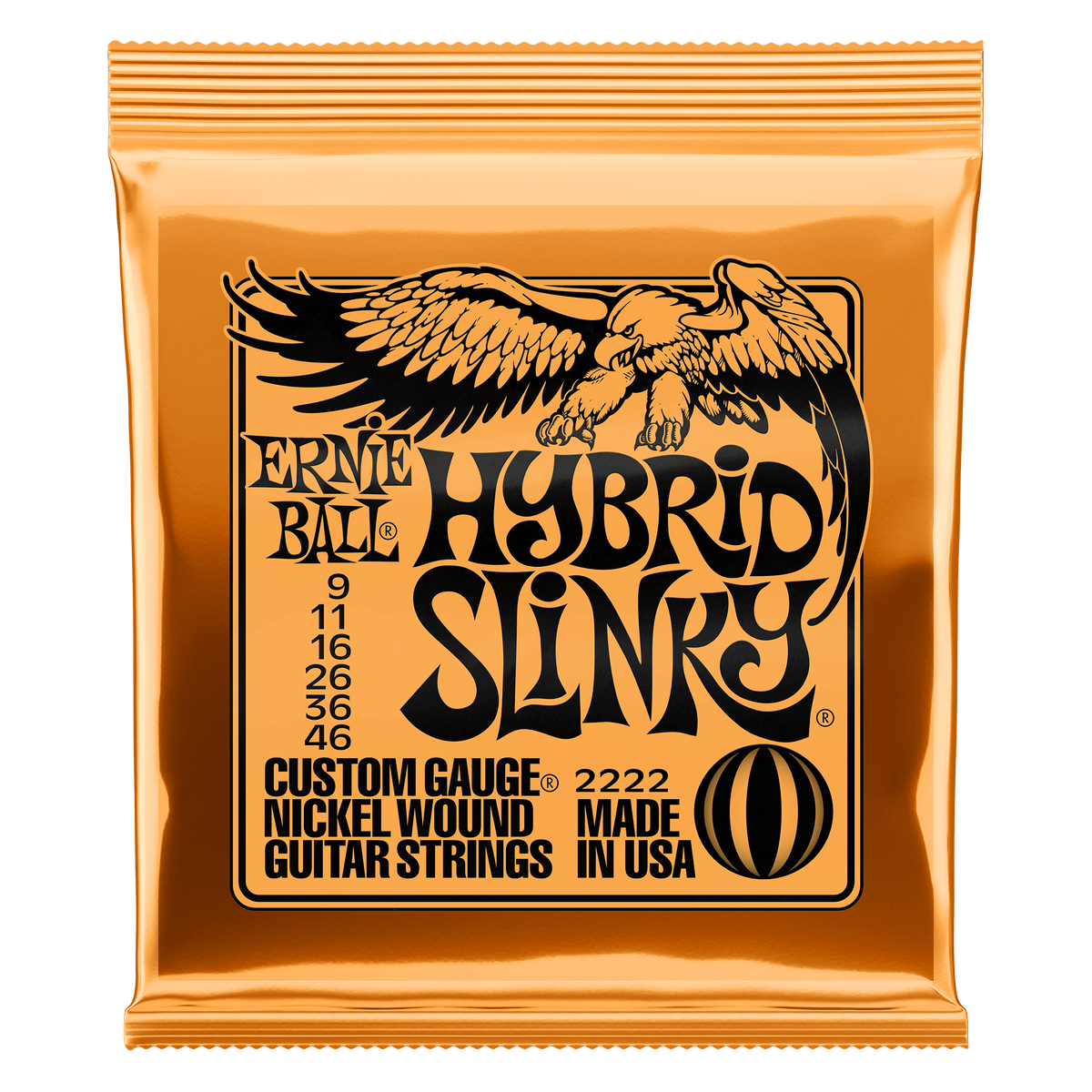 Ernie Ball Hybrid Slinky Nickel Wound Electric Guitar Strings - 9-46 Gauge