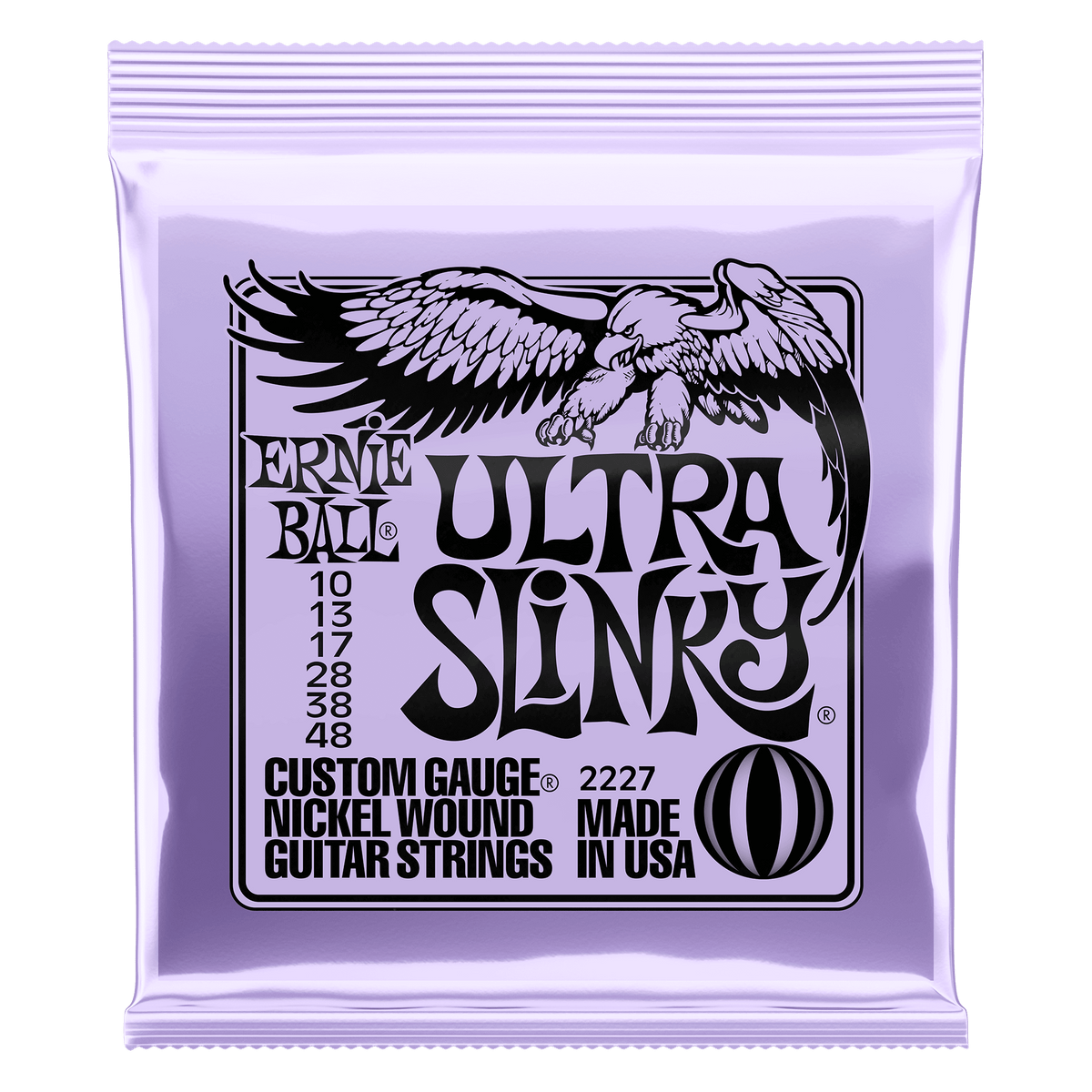 Ernie Ball Ultra Slinky Nickel Wound Electric Guitar Strings - 10-48 Gauge
