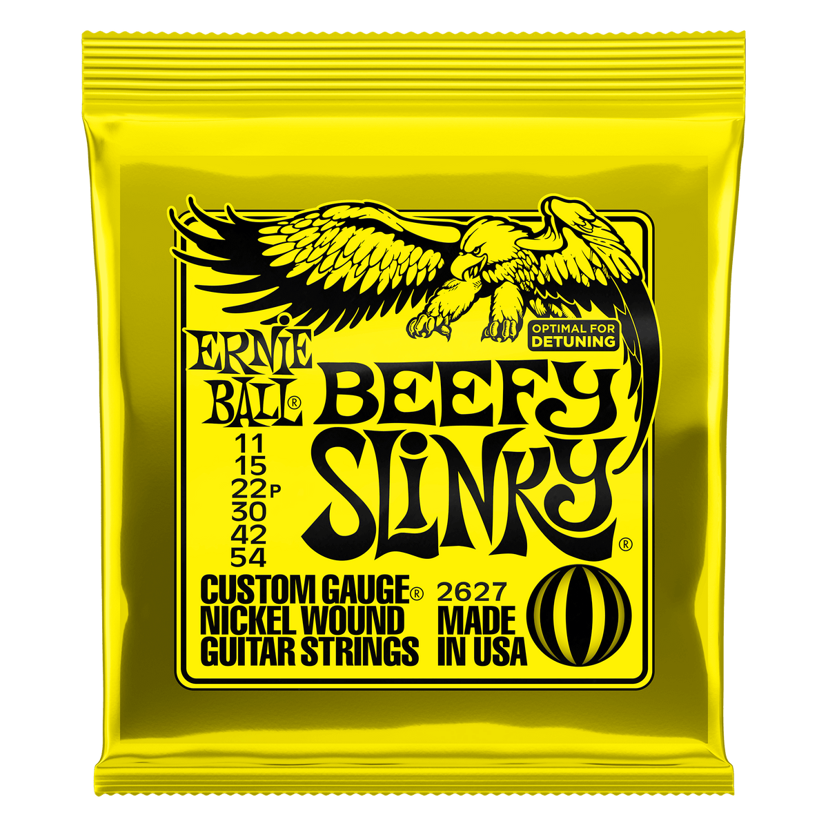 Ernie Ball Beefy Slinky Nickel Wound Electric Guitar Strings - 11-54 Gauge