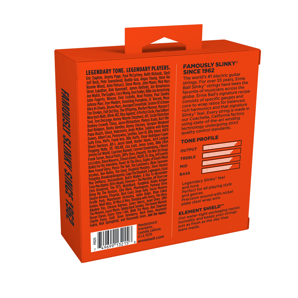 Ernie Ball Skinny Top Heavy Bottom Slinky Nickel Wound Electric Guitar Strings - 10-52 Gauge