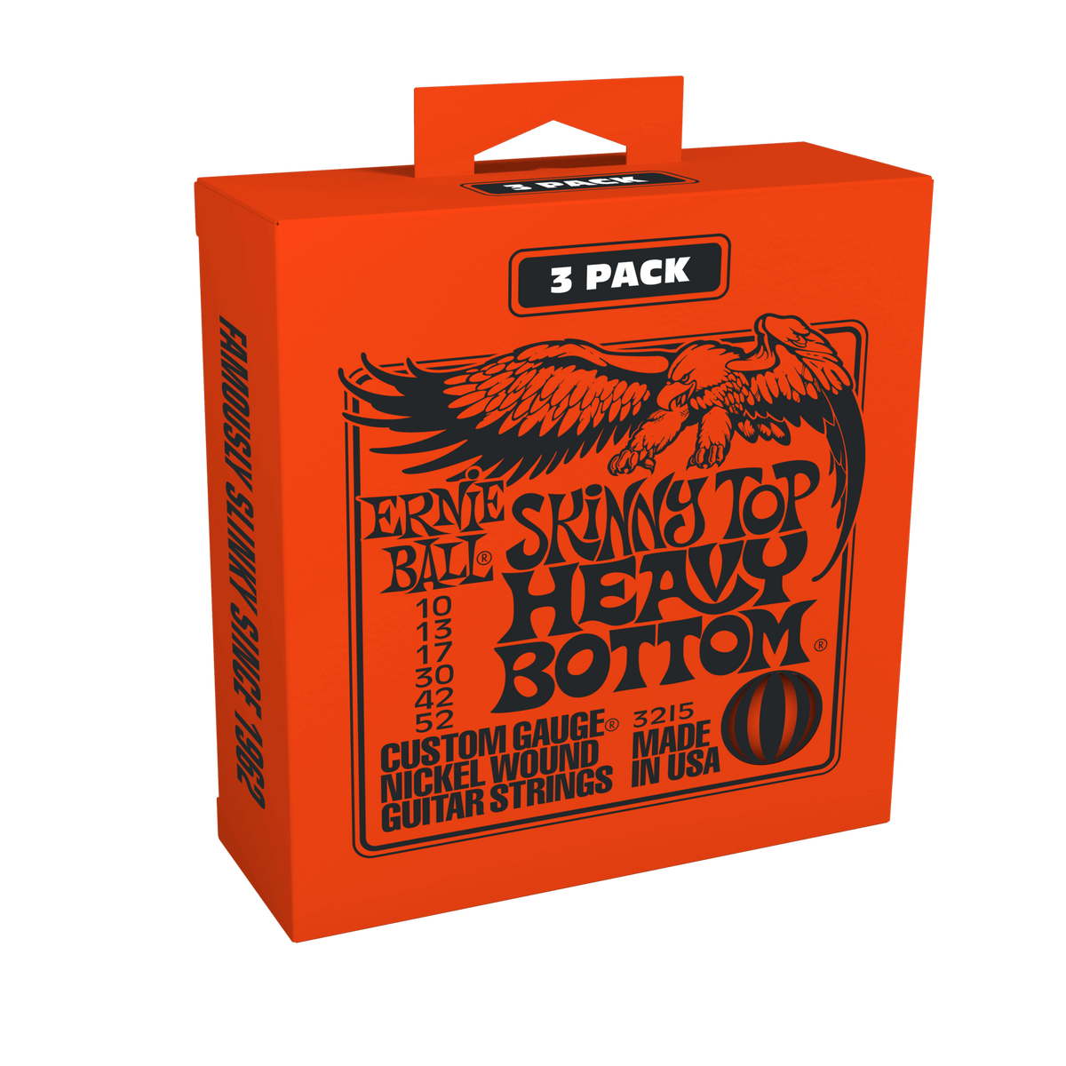 Ernie Ball Skinny Top Heavy Bottom Slinky Nickel Wound Electric Guitar Strings - 10-52 Gauge