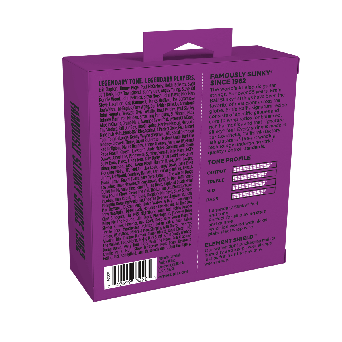 Ernie Ball Power Slinky Nickel Wound Electric Guitar Strings - 11-48 Gauge