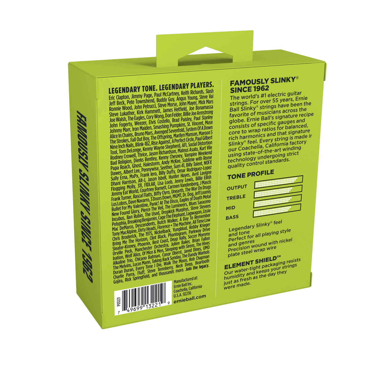 Ernie Ball Regular Slinky Nickel Wound Electric Guitar Strings - 10-46 Gauge