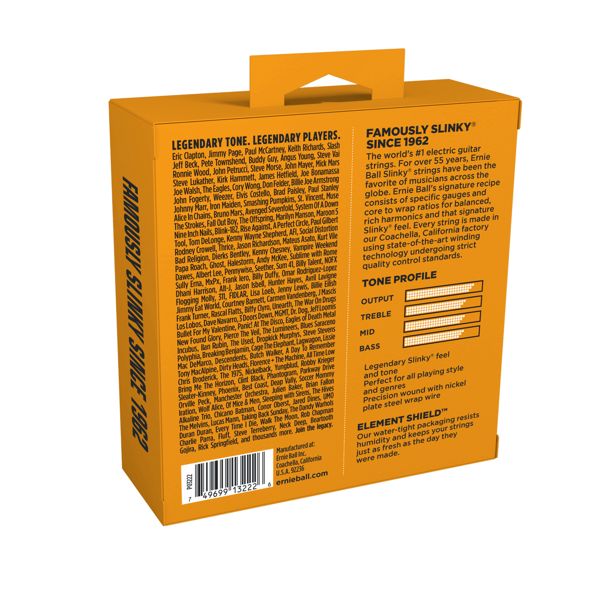 Ernie Ball Hybrid Slinky Nickel Wound Electric Guitar Strings - 9-46 Gauge