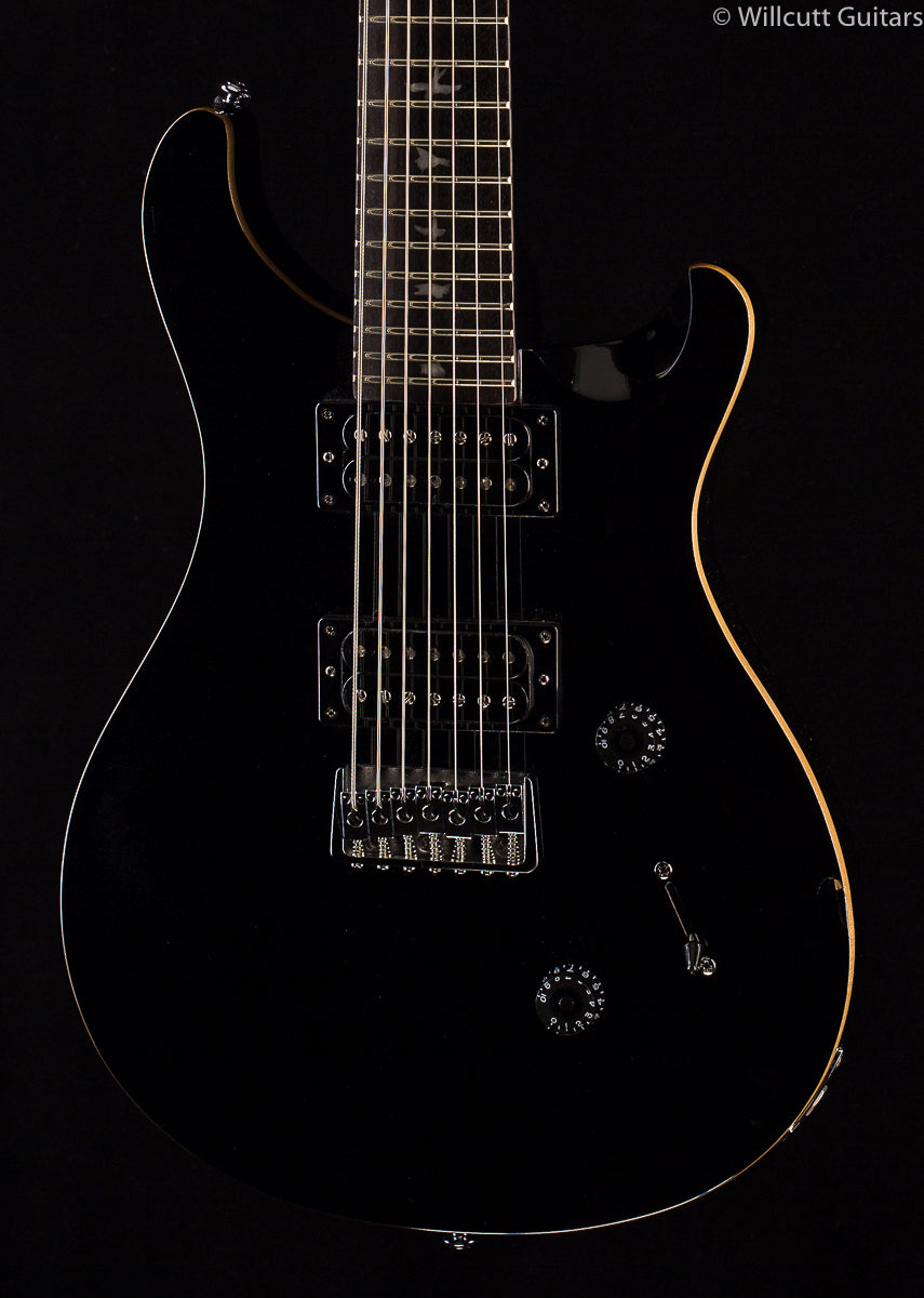 Prs Seven String PRS SE Custom 24, 7 String, Black - Willcutt Guitars