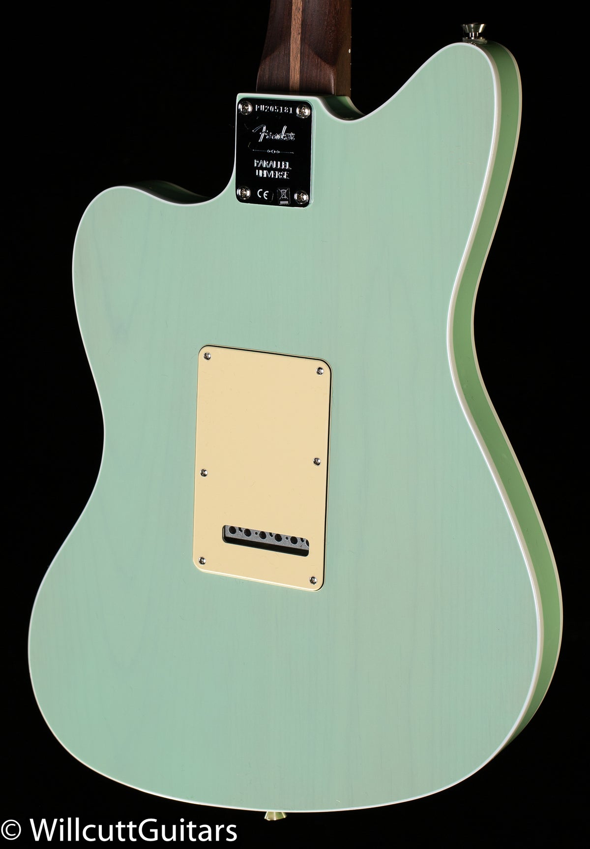 Fender Parallel Universe Volume II Strat Jazz Deluxe Transparent Faded Seafoam Green