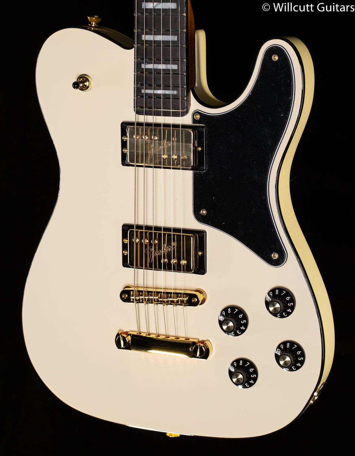 Fender Parallel Universe Volume II Troublemaker Tele Deluxe, Ebony Fingerboard, Olympic White (547)