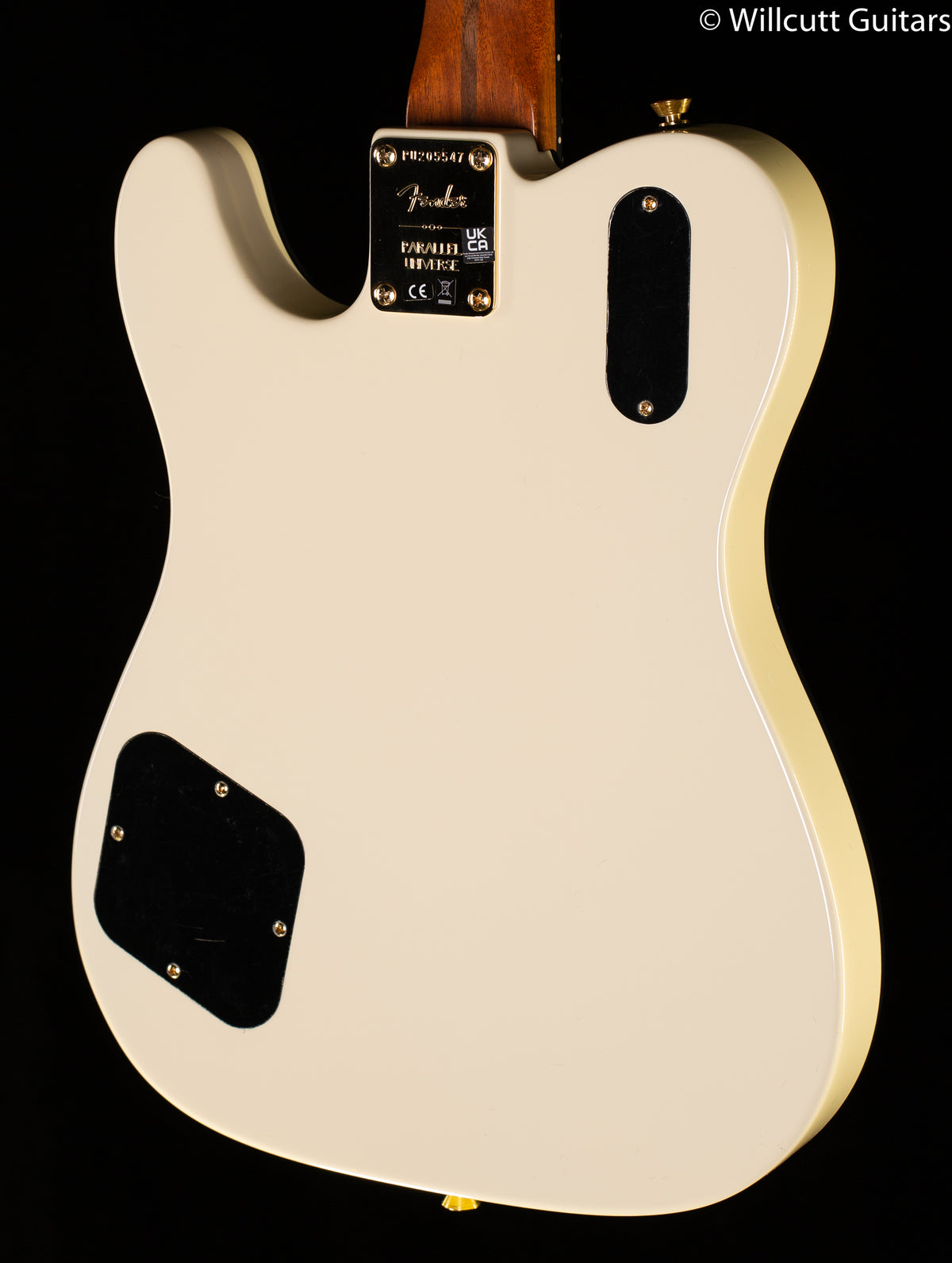 Fender Parallel Universe Volume II Troublemaker Tele Deluxe, Ebony Fingerboard, Olympic White (547)