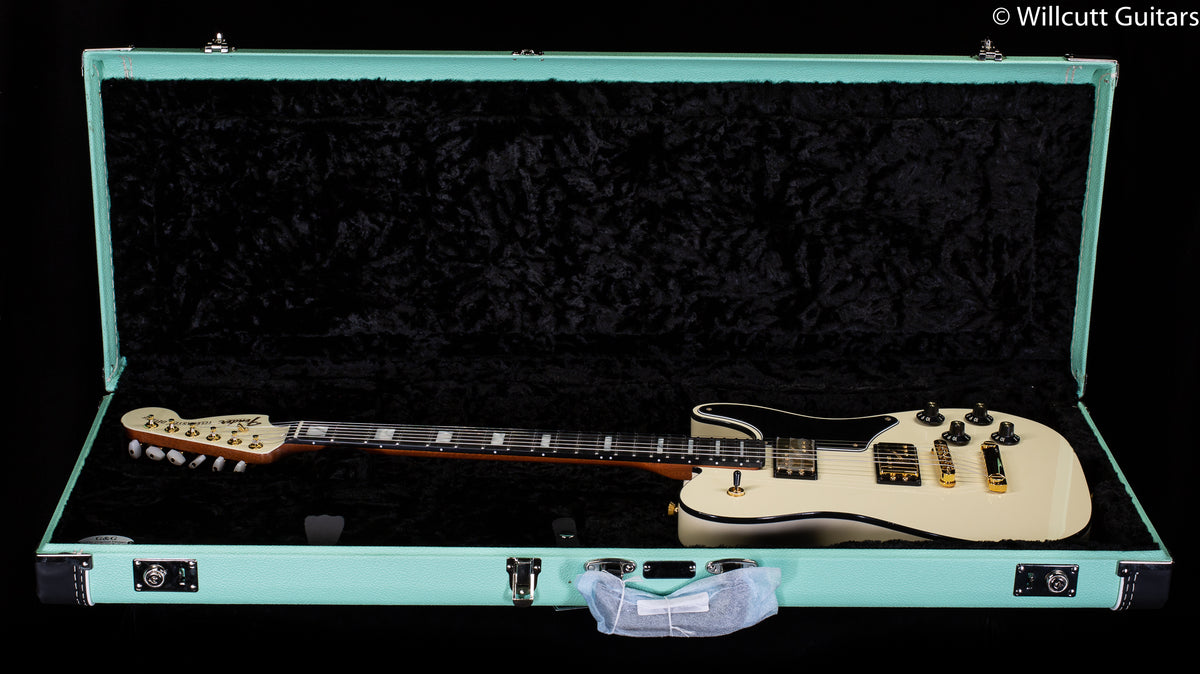 Fender Parallel Universe Volume II Troublemaker Tele Deluxe, Ebony Fingerboard, Olympic White (547)