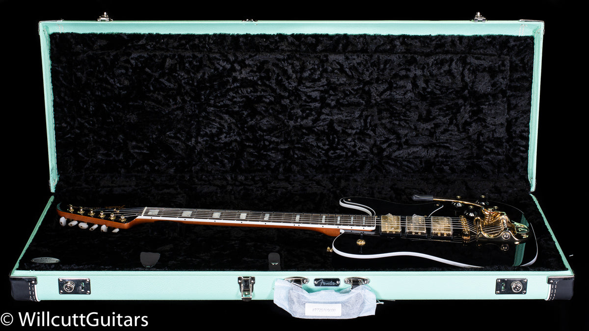Fender Parallel Universe Volume II Troublemaker Tele Deluxe with Bigsby Ebony Fingerboard Black (548)