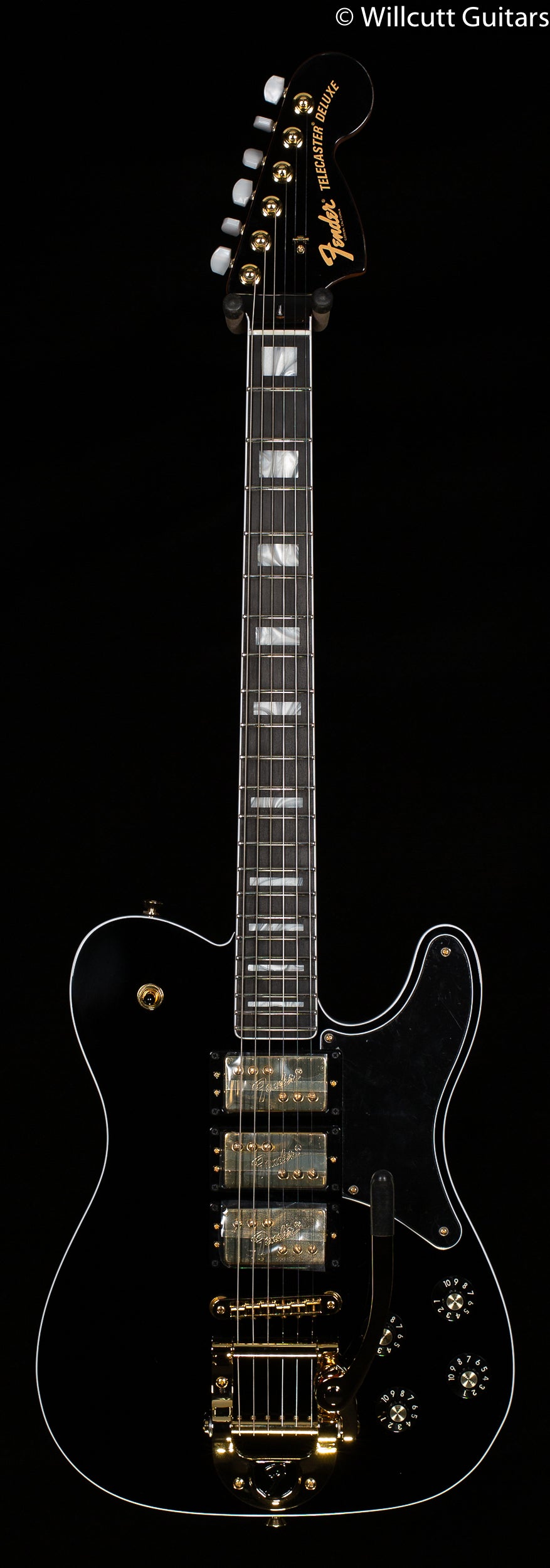 Fender Parallel Universe Volume II Troublemaker Tele Deluxe with Bigsby Ebony Fingerboard Black