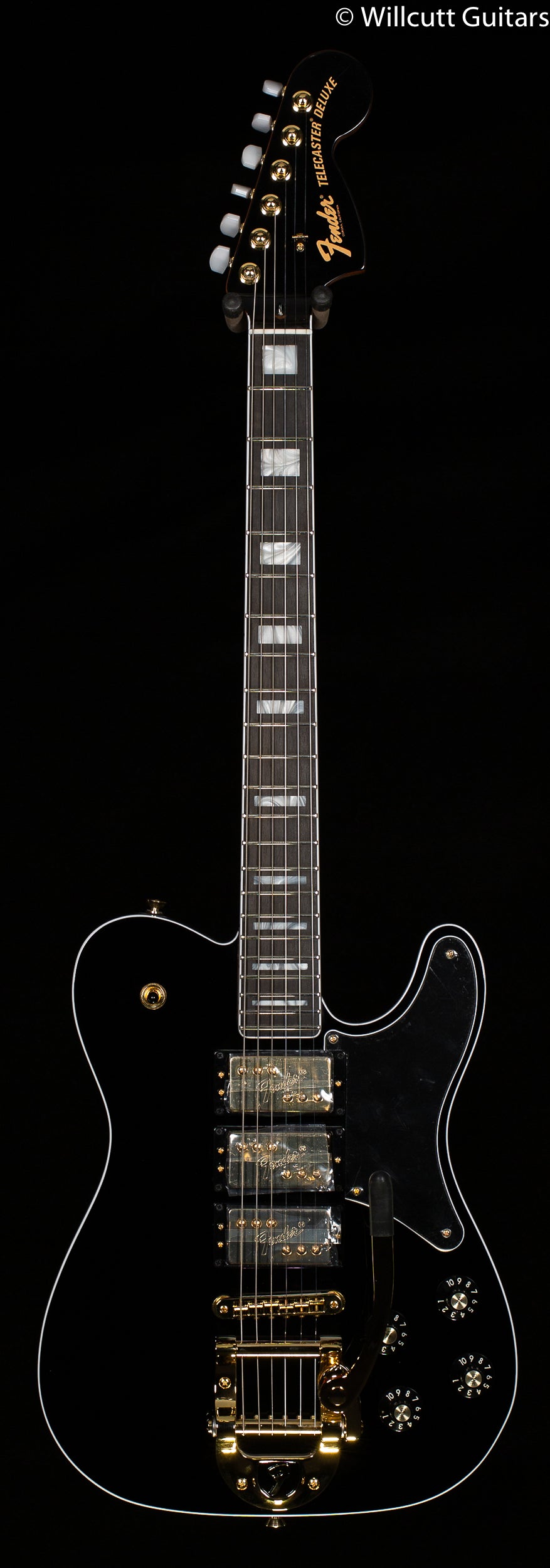 Fender Parallel Universe Volume II Troublemaker Tele Deluxe with Bigsby Ebony Fingerboard Black
