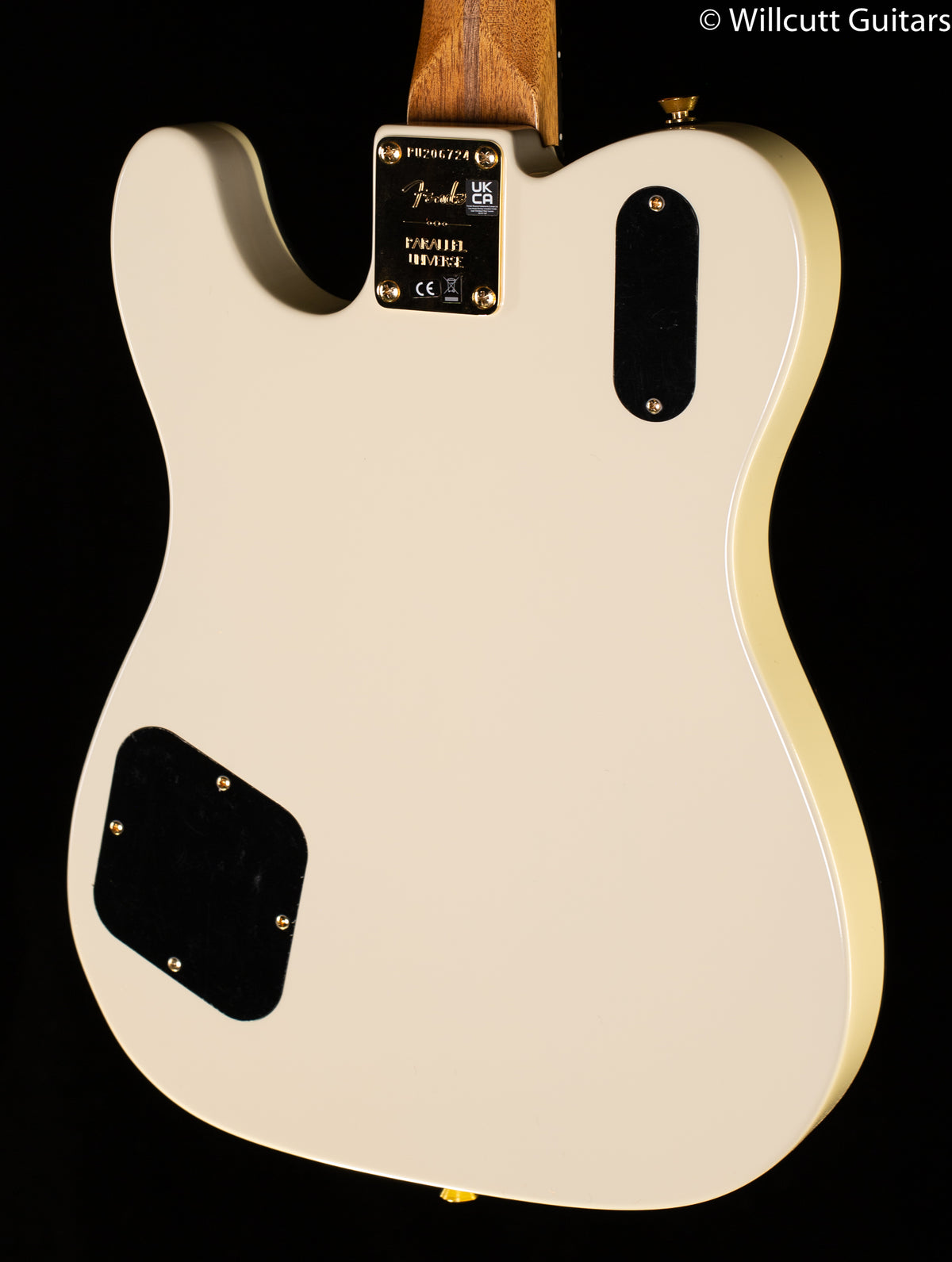 Fender Parallel Universe Volume II Troublemaker Tele Deluxe, Ebony Fingerboard, Olympic White (724)
