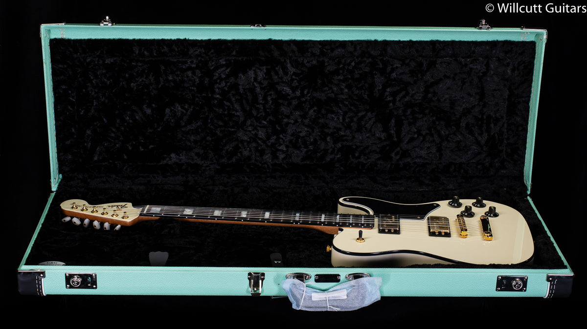 Fender Parallel Universe Volume II Troublemaker Tele Deluxe, Ebony Fingerboard, Olympic White (724)