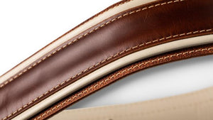 Taylor Element 2.5" Leather Guitar Strap - Brown/Cream (800 Series)