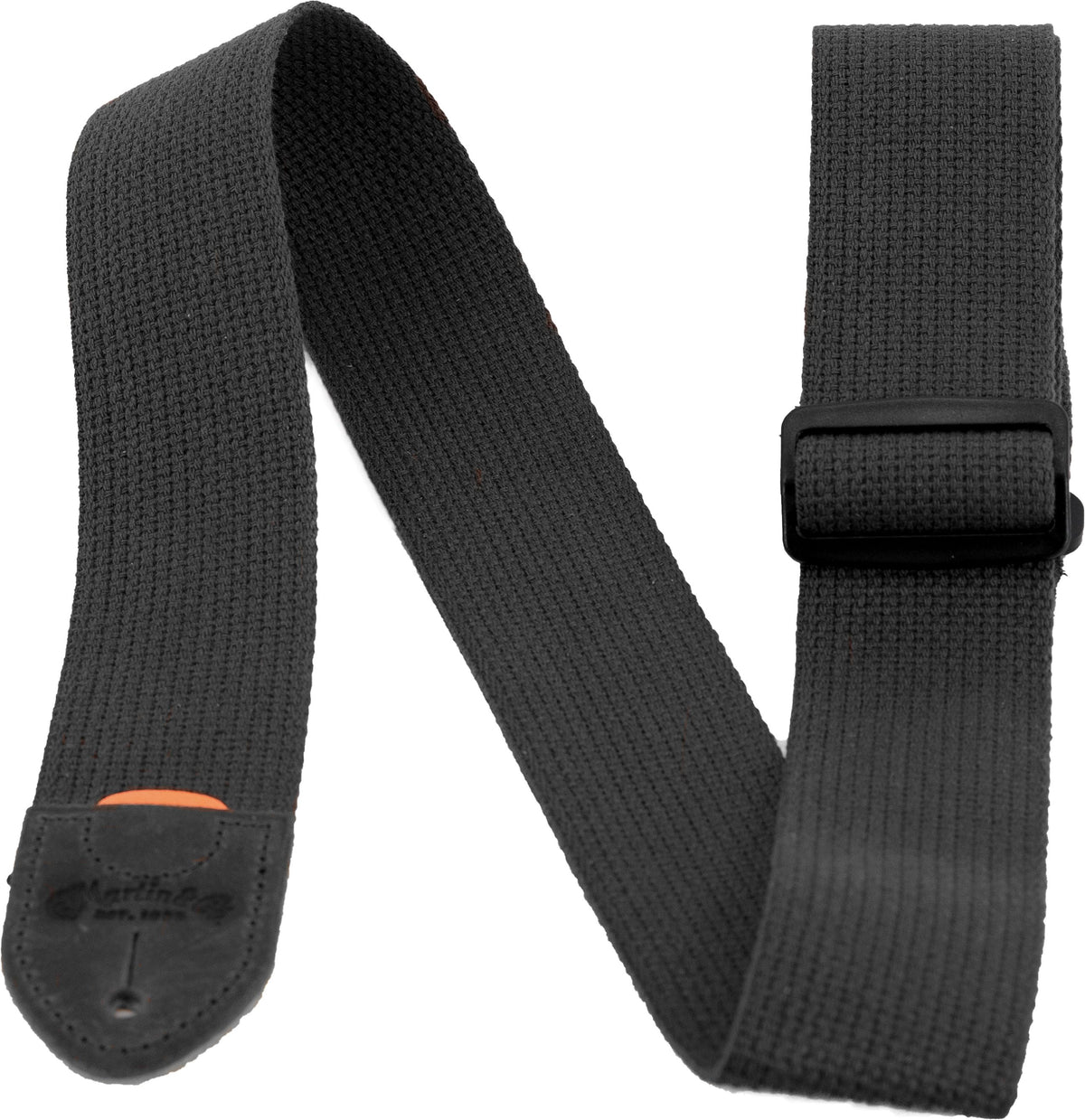 Martin Strap Woven, Black w/Black Leather Ends