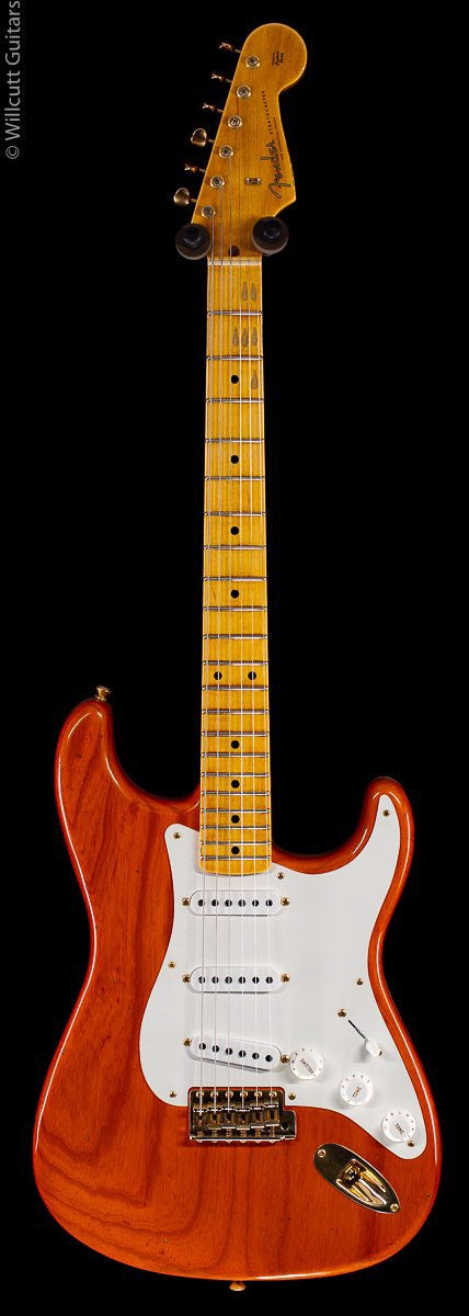 Fender Custom Shop &#39;57 &quot;Refin&quot; Strat Sunset Orange Trans Willcutt Limited