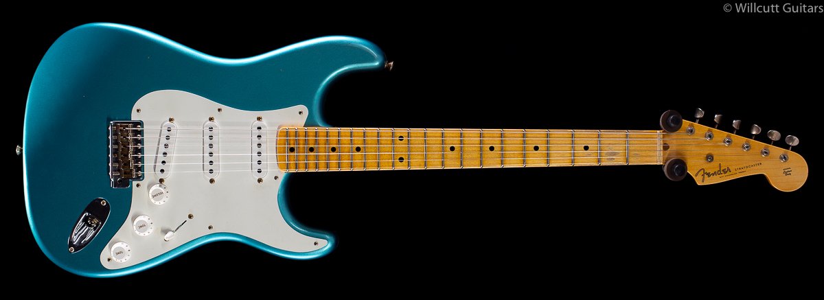 Fender Custom Shop Willcutt Big Neck Stratocaster Journeyman Relic Teal Green Metallic
