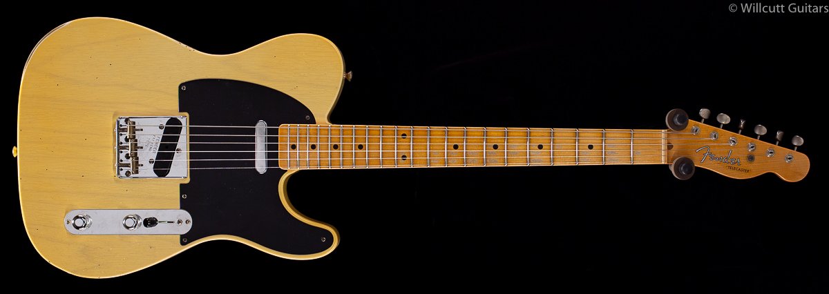 Fender Custom Shop 4/54 Blackguard Tele Blonde Willcutt Limited Original Neck Carve