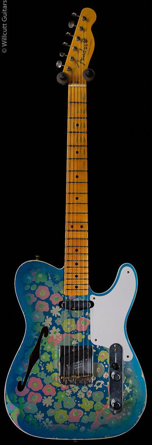 Fender Custom Shop LTD Double Esquire Custom Relic Aged Blue Flower (931)