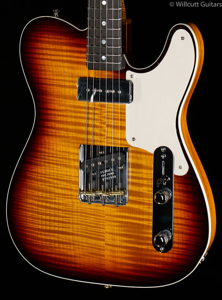 Custom Made Flame maple top TL  テレキャス Custom Brown Natural Flame Maple Top T-Style Electric Guitar