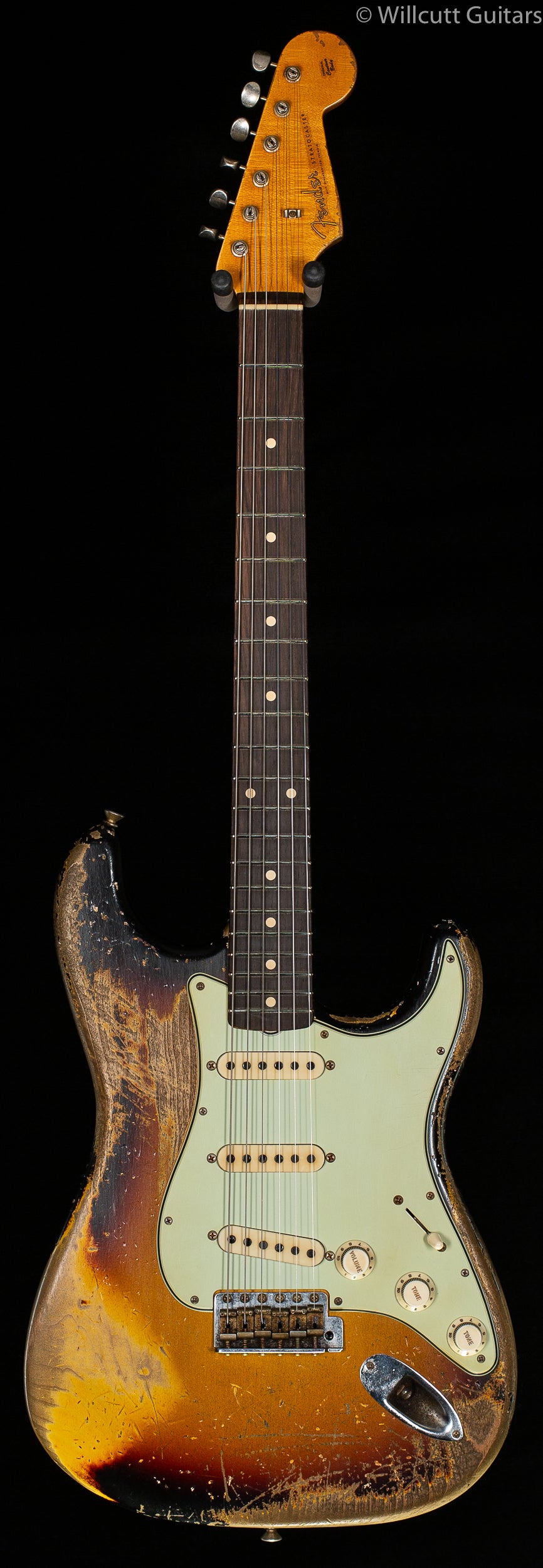 Fender Custom Shop Masterbuilt Kyle McMillin 1959 Stratocaster Super Heavy Relic 3-Tone Sunburst Brazilian Rosewood