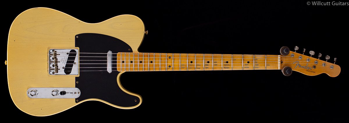 Fender Custom Shop 4/54 Blackguard Tele Blonde Willcutt Limited Original Neck Carve