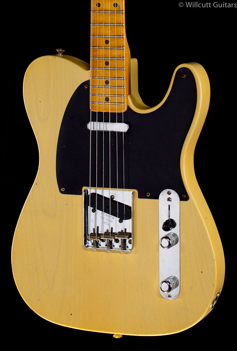 Fender Custom Shop 4/54 Blackguard Tele Blonde Willcutt Limited Original Neck Carve