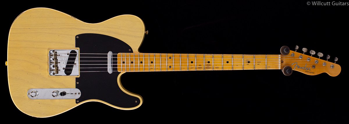 Fender Custom Shop 4/54 Blackguard Tele Blonde Willcutt Limited Original Neck Carve