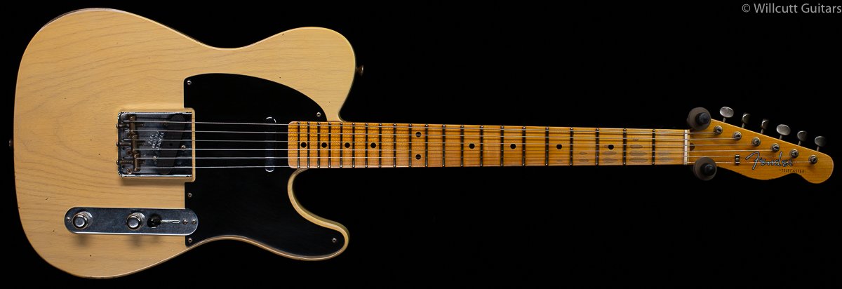 Fender Custom Shop 4/54 Blackguard Tele Blonde Willcutt Limited Nocaster 