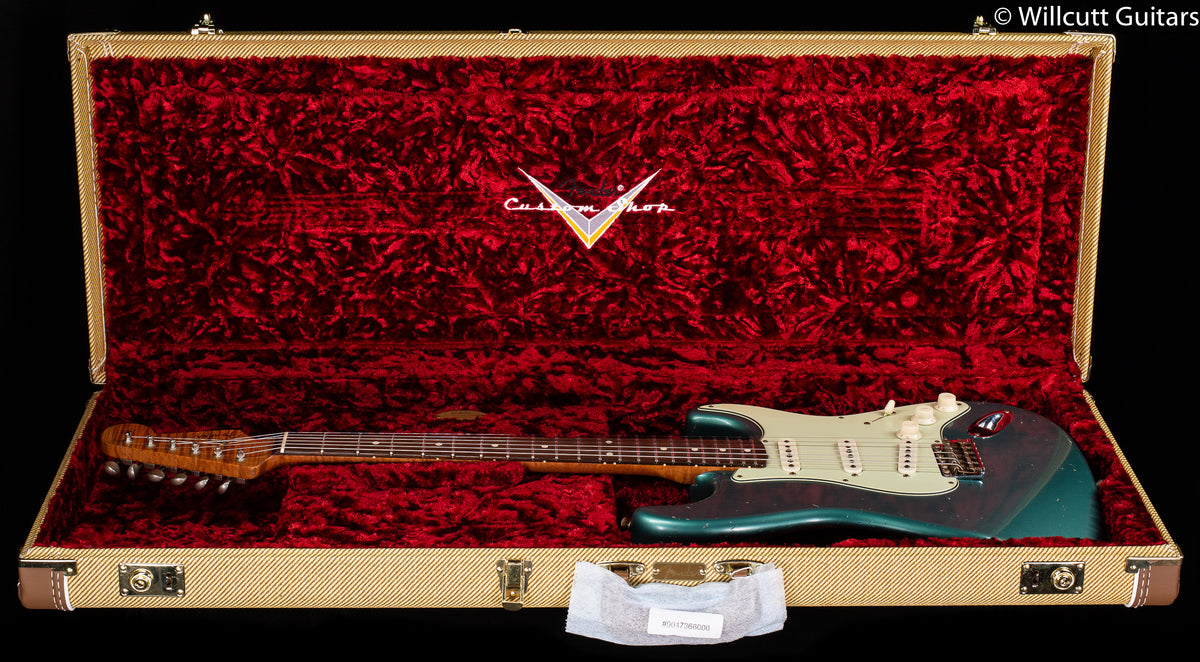 Fender Custom Shop Masterbuilt Dennis Galuszka Roasted 59 Strat Aged Surf Green Brazilian Rosewood